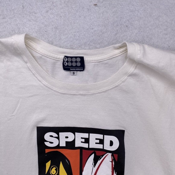 Takeokikuchi SPEED RACER Movie T-shirt Cartoon 1990's Warner Bros Japan 3 Small - Picture 10 of 13